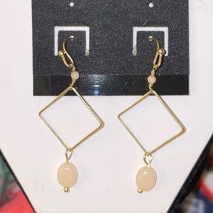 Gold dangle earrings